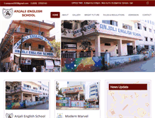 Tablet Screenshot of anjalienglishschool.com